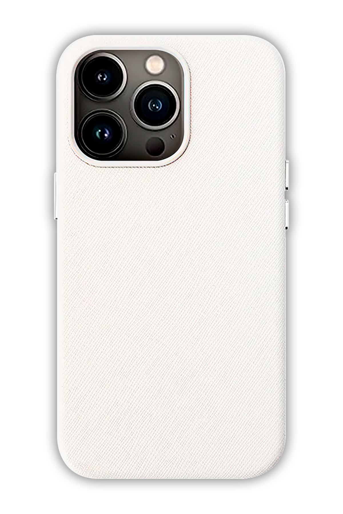 White - iPhone 13 Pro -  Leather Case