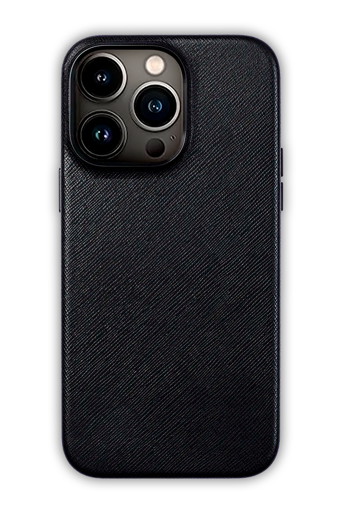 Black - iPhone 13 Pro -  Leather Case (Logo)