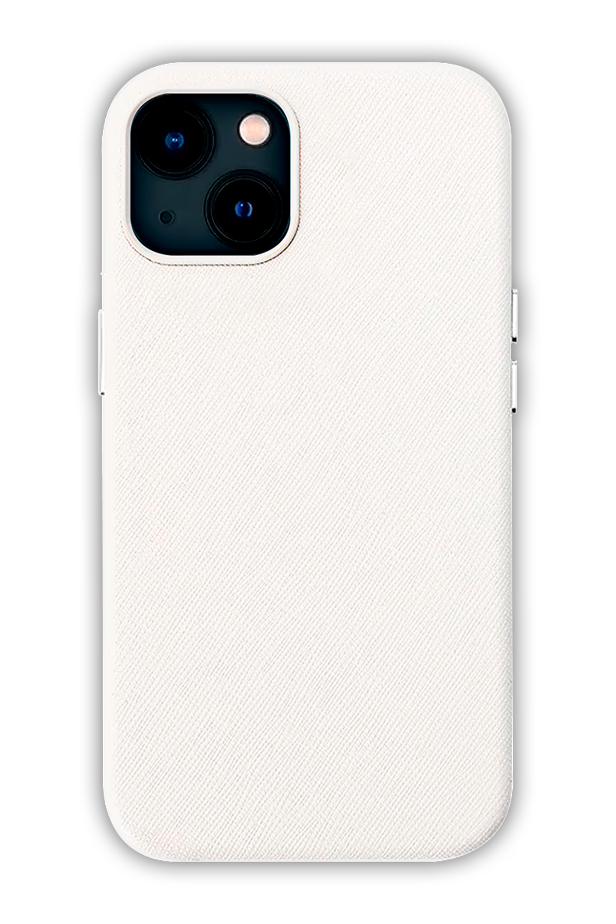 White - iPhone 13 - Leather Case