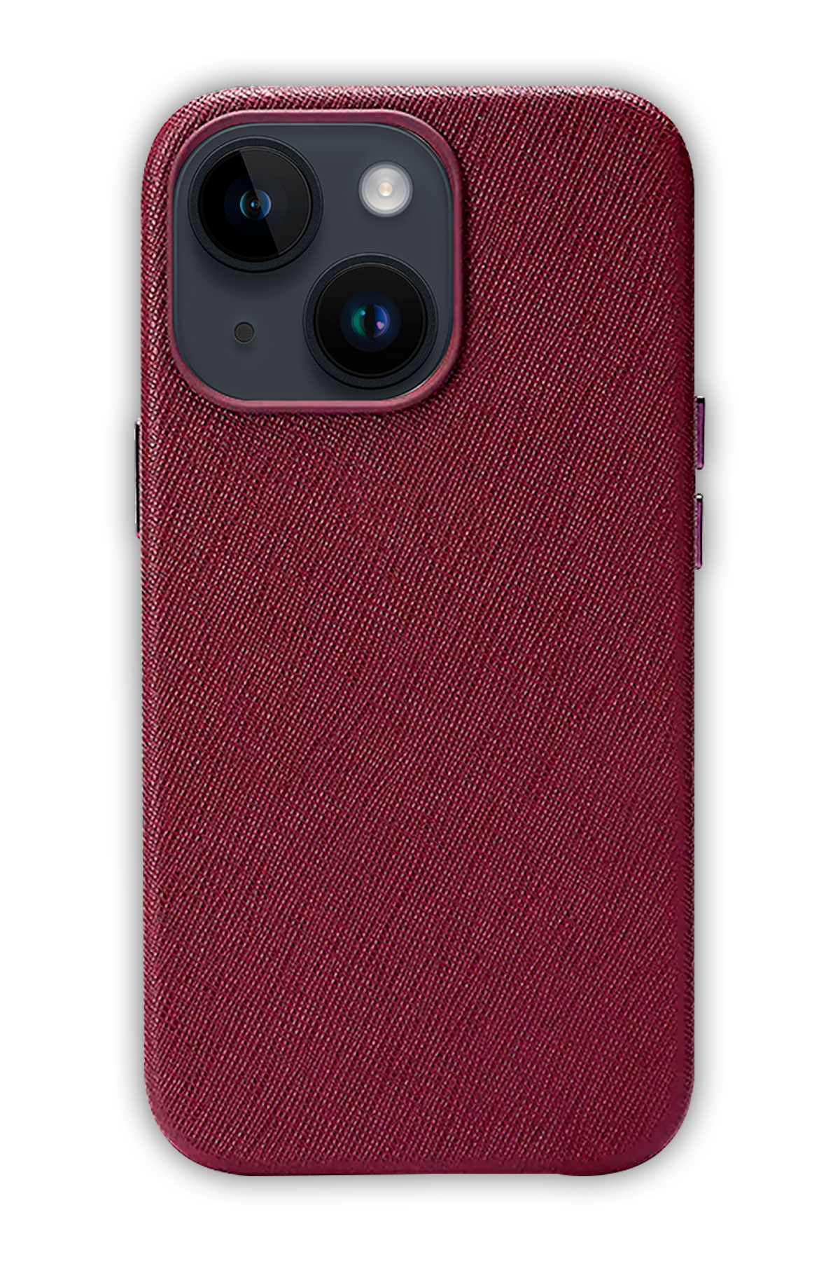 Burgundy - iPhone 14 Max -  Leather Case