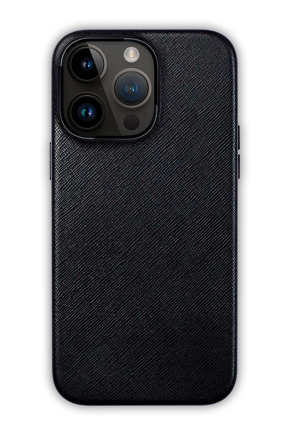 Black - iPhone 14 Pro Max -  Leather Case (Logo)