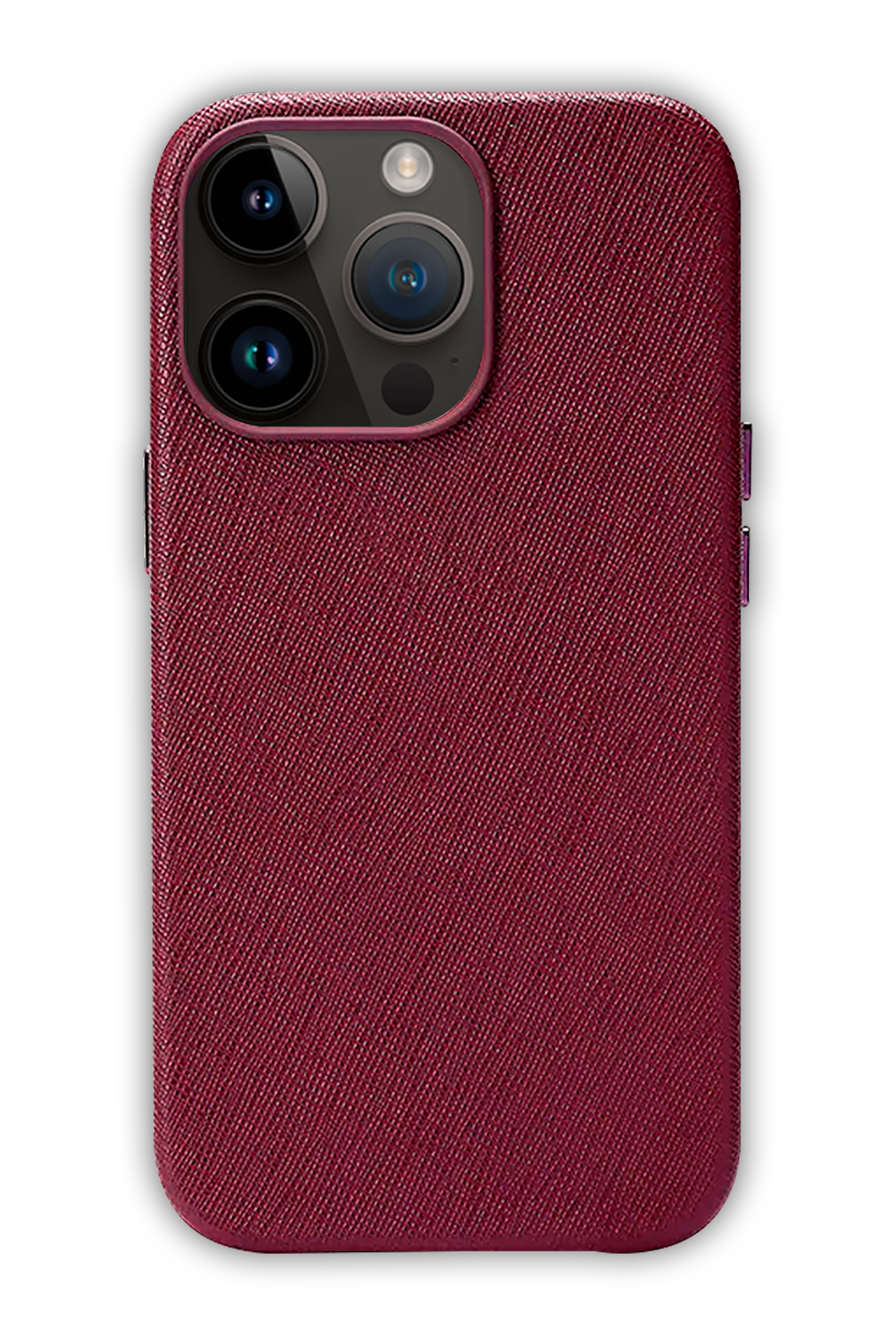 Burgundy - iPhone 14 Pro Max -  Leather Case