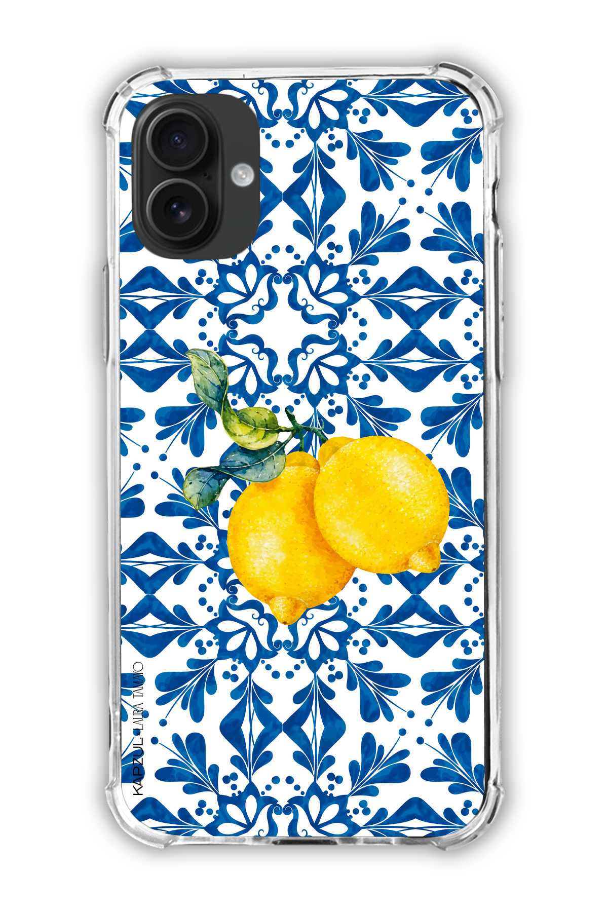 Full Design 2 – Lemons Case - iPhone 16 - Transparent Case