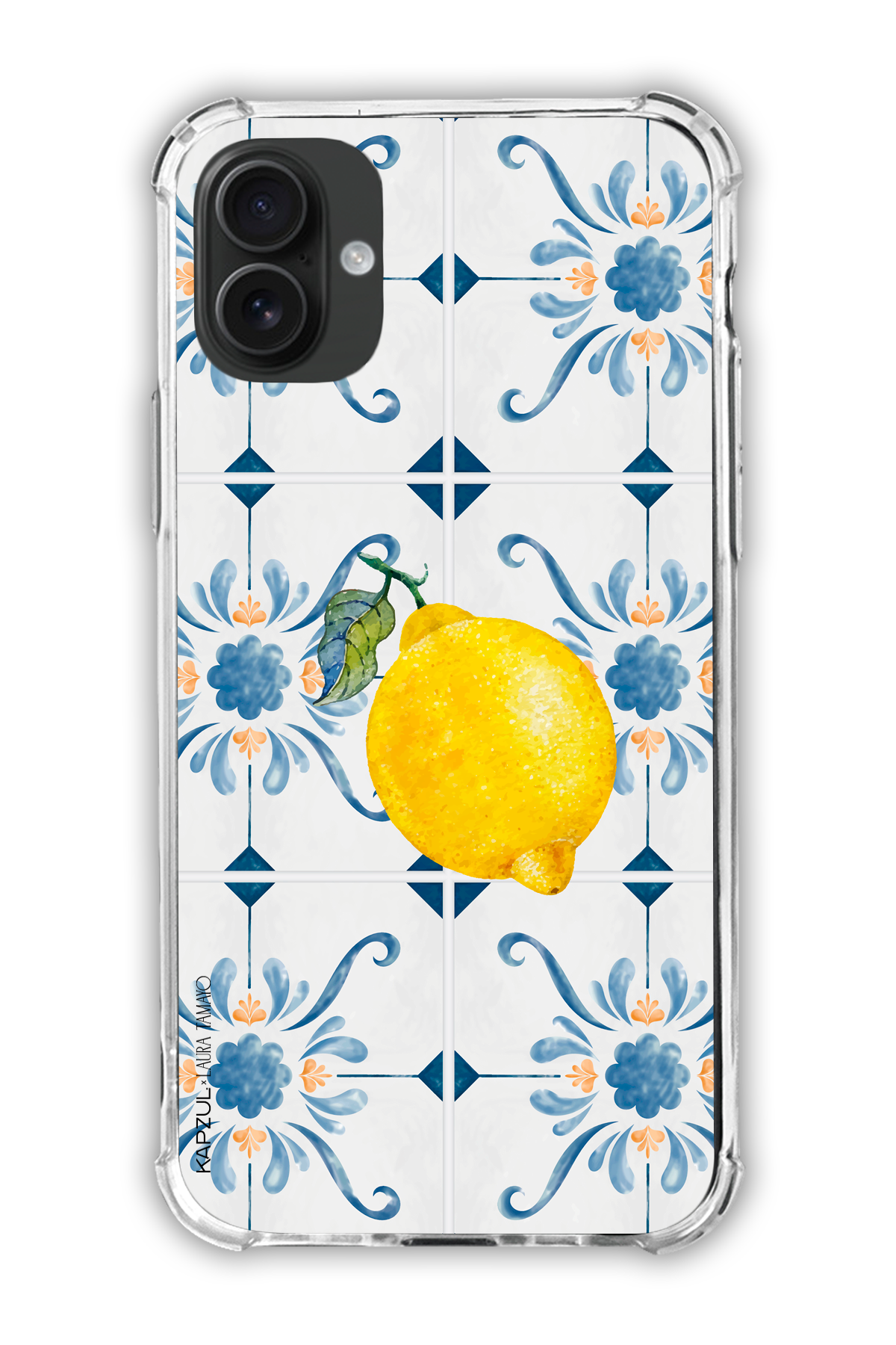 Full Design 1 – Lemons Case - iPhone 16 - Transparent Case