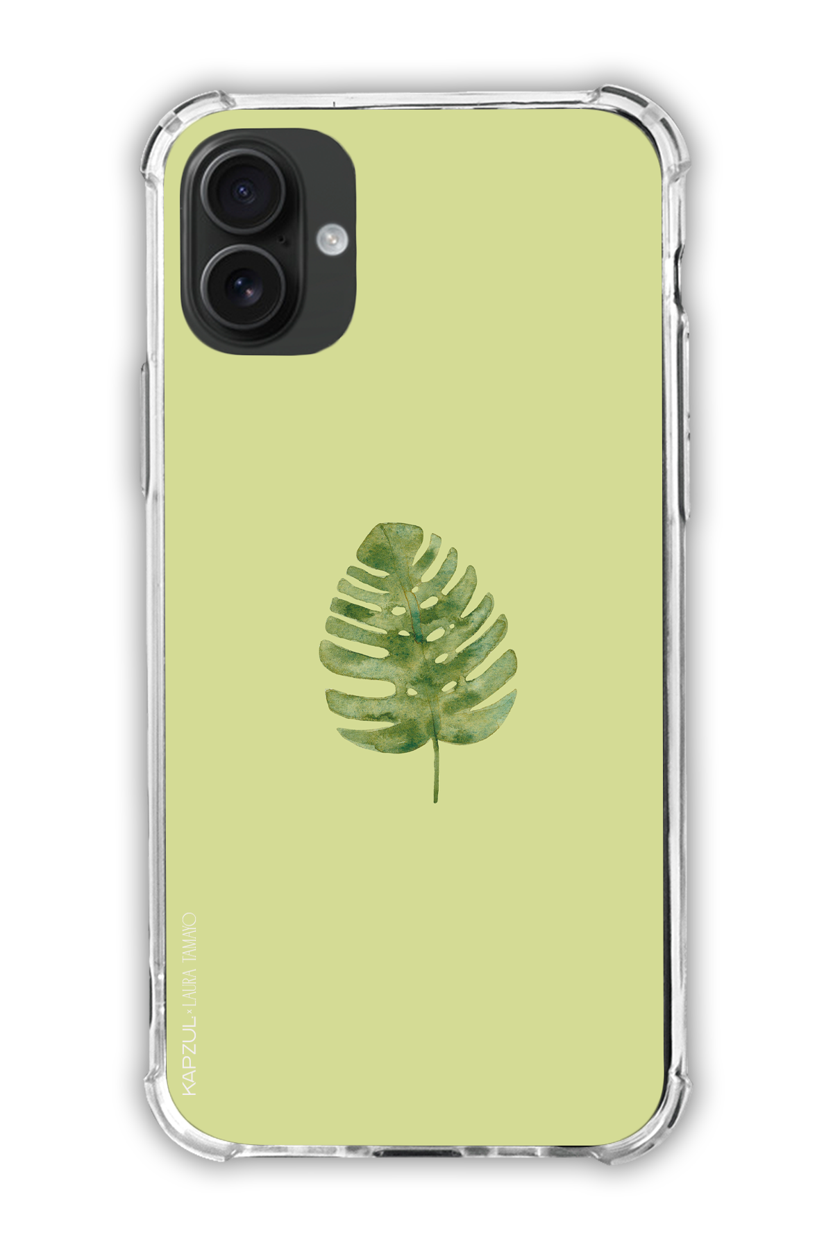 Green - Simple Design – Plants Case - iPhone 16 - Transparent Case