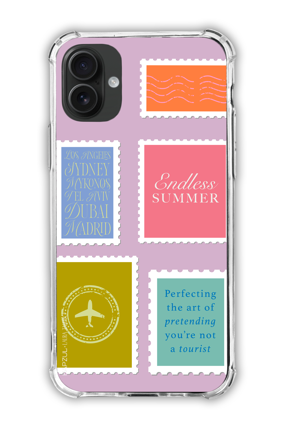 Full Design 2 – Travels Case - iPhone 16 - Transparent Case