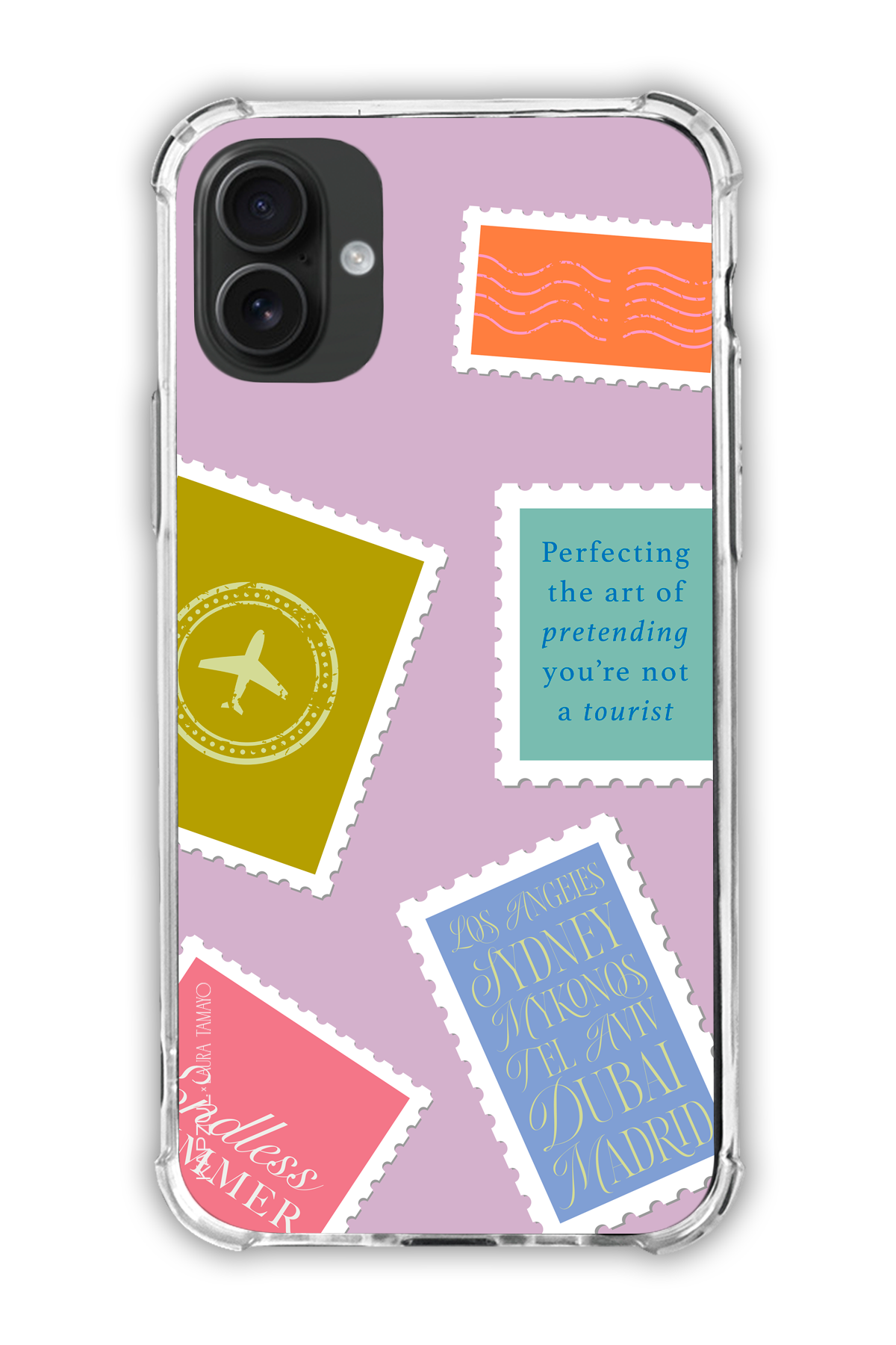 Full Design 1 – Travels Case - iPhone 16 - Transparent Case